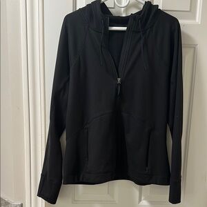 Athleta Unstoppable Women's Fleece Lined Black Hoodie Jacket